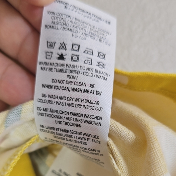 Mini Boden tiered  Yellow Bubble Jersey Mini Skirt Size 5-6 Years NwT. - Picture 4 of 5